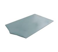 MotiveTech Rectangular Faux Leather Waterproof Tablecloth with Elastic Edge for Birthday Parties, Light Blue, 70cmx120cm