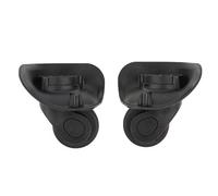 MotiveTech Replacement Wheels for Suitcases, 2 Pieces, Ø 49mm, Black, Small Size