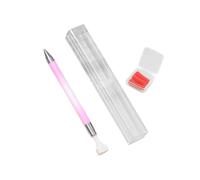 MotiveTech Rhinestone Picker Dotting Pen Rhinestone Convenient Replaceable Head Professional Portable DIY Nail Art Tool, pink