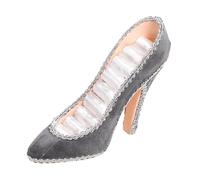 MotiveTech Rings Display Stand Necklace Rings Holder Multipurpose Soft Lining Organizer Jewelry Rack for Selling Home Bedroom Shelves, Gray 14x11cm