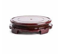 MotiveTech Rotating Display Stand Decorative Presentation Wooden Turntable Rotating Stand, Height 5cm, Diameter 28cm