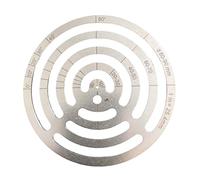 MotiveTech Round Ruler Rounded Corners Circle Drawing Circle Stencil 1Pcs Supplies Tool