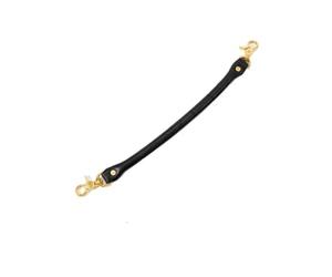 MotiveTech Saddle Handle Strap Gold-Tone Saddle Handhold Strap Curved Handle for Beginners , Black