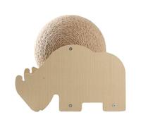 MotiveTech Scratching Ball for Indoor Cats with A Stable Base to Entertain Your Pet, Rhino Shape