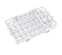 MotiveTech Sealed Palette Watercolor Paint Box Storage Tray with Humidity Control Transparent Shell Hinged Lid Lock Clips Suitable for Home Studio Field Sketching, 36 Colors