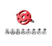MotiveTech Self-Centering Dowel Jig, Dowel Guide, 6-10 Mm, Self-Centering Guide Set for Puncher Woodworking Joints, Red, 8