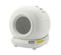 MotiveTech Self-Cleaning Waste Management System with App Control Fully Enclosed Automatic Waste Management System with App Control Hands for Home, Apartment, White, Automatic Cat Litter Box