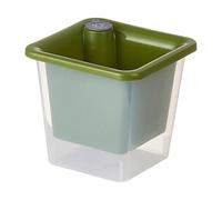 MotiveTech Self-watering Flower Pot, Home Decoration, Modern Flower Pot for Indoor Plants, for African, Flowers, Orchids, for Home, Green