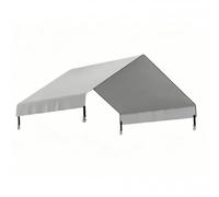 MotiveTech Shade Cloth Duck Coop Tarp Chicken Coop Cover Tarp for Outdoor Use Yard, Silver 110x145cn
