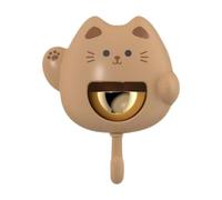 MotiveTech Shopkeepers Bell Decorative Cat Door Chime with Metal Finish Suitable for Indoor, Brown