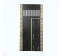 MotiveTech Simulation Roadway Model Street Base Sidewalk Strip Curb Panel With Easy Assembly And Realistic Sidewalk Effect In PVC Suitable for school projects