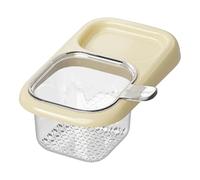 MotiveTech Sink Strainer, Faucet Basket, Sponge, Drainer, Easy to Clean, Corner Garbage Collector for Kitchen Food Scraps and Fabrics, Beige