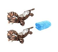 MotiveTech Skate Blade Protectors, Skate Blade Covers, with Towel, for Adults. Sturdy Skate Cover. Skate Covers, Tiger