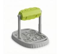 MotiveTech Slow Feeder with Rotating Barrel Compact Slow Feeder Puzzle Toy Rotating Enrichment Food Dispenser for Fast Eaters, Green