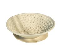 MotiveTech Slow Licking Dog Food Bowl, Cat Bowl with Suction Cup, Treat Dispenser, Non-slip, Beige