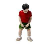 MotiveTech Small 1/64 Scale Figure, Architectural Minifigure, Role-playing Game, Collectible Figure for Design, red shirt boy