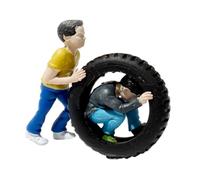 MotiveTech Small 1/64 Scale Figure, Architectural Minifigure, Role-playing Game, Collectible Figure for Design, Playing with tires