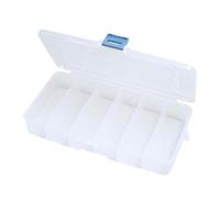 MotiveTech Small Clear Storage Box Hair Tie Organizer Box for Nail Rubber Bands Crafts