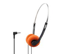 MotiveTech Small, Retro-, Multi-purpose Headphones, Easy to Carry, Photo Accessories for Running, Flying, Exercising, Traveling, And Walking, Orange
