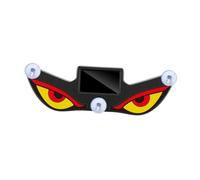 MotiveTech Solar Devils Eyes Light Warning Lights Suction Cup Window Display Windshield Ambient Lamp LED Car Window Light for Trucks SUV, Yellow Red