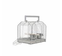 MotiveTech Stainless Enclosure Cage Clear View Portable Winged Transit Cage Includes Accessories Pet Supplies for Outdoor, 28 22 32cm, Standard