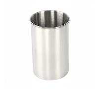 MotiveTech Stainless Steel Ice Bucket Single-Walled Cylindrical Ice Bucket Smooth Finish Drinkware Container, 1460ml 11.5 16cm, Matte