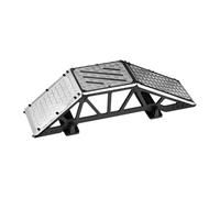 MotiveTech Stainless Steel RC Car Obstacle Ramp Bridge, Heavy-duty, Practical, Professional, Single Bridge Accessories