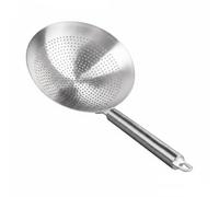 MotiveTech Stainless Steel Strainer Skimmer Spoon Ladle Colander with Deep Mesh Basket and Dense Holes for Efficient Lifting and Draining of Foods Suitable for Boiling blanching Pasta Nights, 24cm