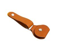 MotiveTech Strap Button with Organizer Case for Picks, Headstock Tie Accessory for Ukulele and Bass, Brown