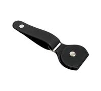 MotiveTech Strap Button with Organizer Case for Picks, Headstock Tie Accessory for Ukulele and Bass, Black
