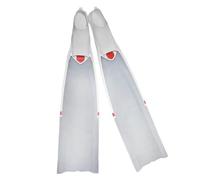 MotiveTech Swimming Fins Snorkel Fins Diving Fins Swim Fins With Thrust Foldable 90° Bendable Blade And PP Core Anti Slip Grip Comfortable Wear suitable for , White Transparent , XXL Size 45-46