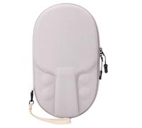 MotiveTech Table Tennis Racket Case Paddle Holder Travel Bag with EVA Oxford Hard Shell Pressure Resistant Build with Mesh Pocket and Ball Slots Suitable for, Gray