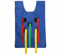 MotiveTech Tail Chasing Vest Active Play Sensory Training Vest Bright Children's Activity Gear for Preschoolers, Kindergarten, Blue, Child