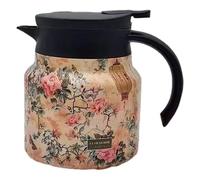 MotiveTech Teapot, Coffee Carafe with Tea Strainer, Insulated Kettle, Beverage Container for Aged White Tea, Khaki