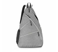MotiveTech Tennis Carry Case Racket Bag Backpack Shoulder Bag with Adjustable Straps Polyester Lightweight Support Suitable for Commuting Training Travel Gym, Array, Grey, Medium