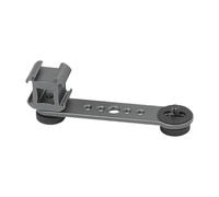 MotiveTech Three Head Cold Shoe Mount Plate with 1/4'' Screw for Flash Light Stand, Gray