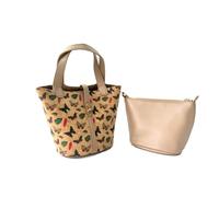 MotiveTech Tote Bag Modern Tote Bag with Pouch Rotary-Lock Handbag for Travel, Butterfly Pattern