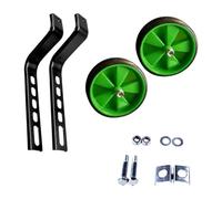 MotiveTech Training Wheels for Children, Silent Training Wheels for Children's 12 to 20 Inches, Green