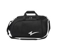 MotiveTech Travel Bag with Shoe Compartment, Waterproof Gym Tote Bag, Sports Shoulder Bag for Men and Women, Luggage, Clothing, Black
