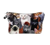 MotiveTech Travel Makeup Bag Cosmetic Bag Cute Tear Resistant Cosmetic Organizer Storage Pouch, Style C