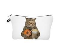 MotiveTech Travel Makeup Bag Cosmetic Bag Cute Tear Resistant Cosmetic Organizer Storage Pouch, Style A