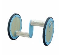 MotiveTech Two Wheel Balance Bike For Wooden Pedal Stepper Bike Coordination Building Equipment For Kids Home Gym Activity Suitable For Child Exercise, Blue, Blue