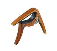 MotiveTech Ukulele Tuner Quick Change Trigger Capo Alloy Steel Spring Fretboard Protector Compact Structure Suitable for Concerts Home Use, Dark Wood