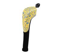 MotiveTech Unisex Leatherette Golf Club Head Covers, Yellow for Fairway