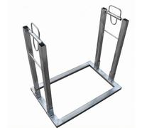 MotiveTech Vegetable Packing Support Produce Bag Holder Metal Packing Stand Bagging Frame With Loop Handle And Two Openings suitable for farm work field harvesting produce packing