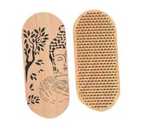 MotiveTech Versatile Premium Wooden Board with Nails, 2 Units, for Deep Weaving at Home.