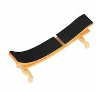 MotiveTech Violin Shoulder Rest Support Adjustable Feet EVA Wood Silicone Metal Comfortable Suitable for Students Musicians Practice Stage 21.5cmx6.5cm