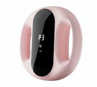 MotiveTech Waist Massage Device Abdominal Massage Belt Wrap Vibration Therapy Massager Controls Flexible Adjustable Strap USB Powered Casing Suitable for Office Breaks, Pink