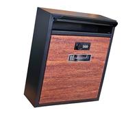 MotiveTech Wall-Mounted Mailbox with Lock, Mailbox in The of A Letter Box, for Magazines, Envelopes, Paper, Outdoor.