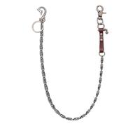 MotiveTech Wallet Chain with Clasp for Travel Birthday Anniversary Concerts, Brown Leather